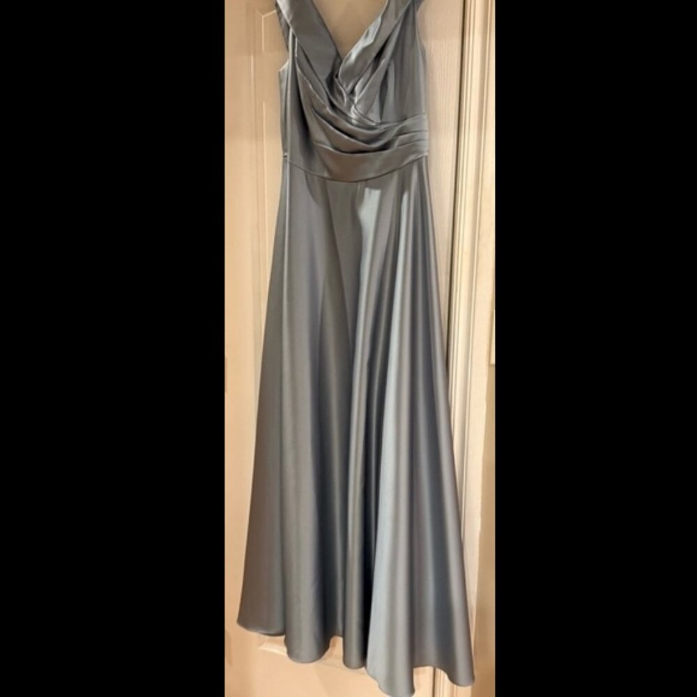 Oleg Cassini Light Blue Maxi Dress